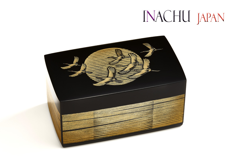 沈金箱「黎明」 第68回 日本伝統工芸展 人間国宝 前史雄作品